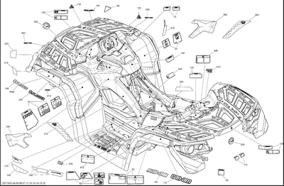 Заводские наклейки для BRP G2 can-am XMR outlander 570 650 800 1000 #1310 Полный комплект