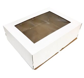 Коробка для торта с окном, 300*400*120 мм