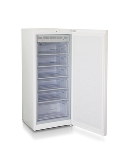 Вертикальная морозильная камера, шесть выдвижных ящиков.