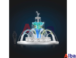 Светодиодный фонтан Светящийся, динамика