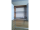 Кухня в доме, прямая, 295 см., белый глянец и коричневая кожа
