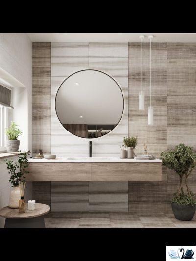 Плитка настенная Belani Grunge белый 30 х 60 см под бетон Береза керамика