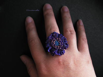 Пыльца Фей. Волшебное украшение - цветок из полимерной глины