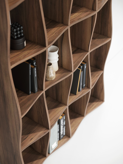 Стеллаж КОНТЕМПО КТ-01 Дуб Барокко янтарный