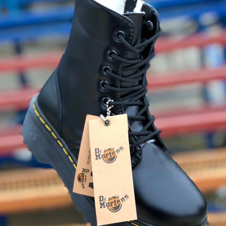 Ботинки Dr. Martens Jadon зимние женские на платформе с мехом