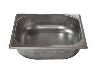 Гастроемкость без крышки нерж. GN-1/2 глубина 100