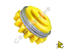Ролик подающий приводной Kemppi ф1.6мм V-канавка желтый проволока Fe,Ss,Cw
