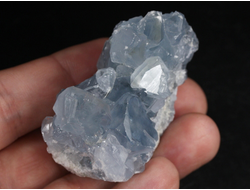 Целестин голубой, друза кристаллов, Мадагаскар (53*36*33 мм, 117 г) №37784