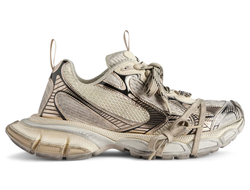 Balenciaga 3XL Worn-Out Ivory Metallic Old