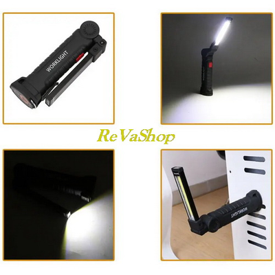 Фонарь светодиодный LED аккумуляторный складной