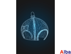 Светодиодная арка Новогодний шар с бантом