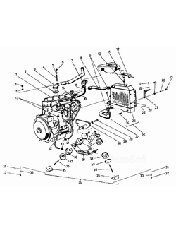подвеска двигателя ДВ 1621