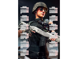 Календарь настенный PlayerUnknown’s Battlegrounds, PUBG, ПУБГ №13