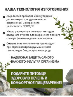 Кормовая добавка для собак и кошек: Жир лосося+масло расторопши, DOBROPET, 100 мл