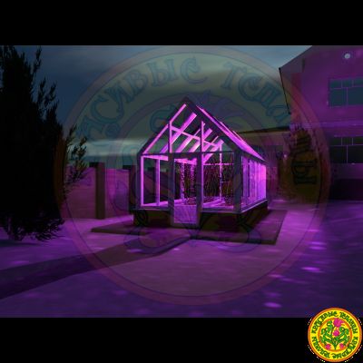 Зимняя теплица ДУНКАН II в классическом английском стиле с двускатной крышей размером 3000 х 6000 мм