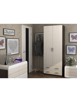 Шкаф "Дуэт" платяной 800 (Эра)