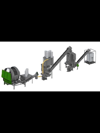 Линия по производству топливных пеллет из СОЛОМЫ на 700кг в час, от