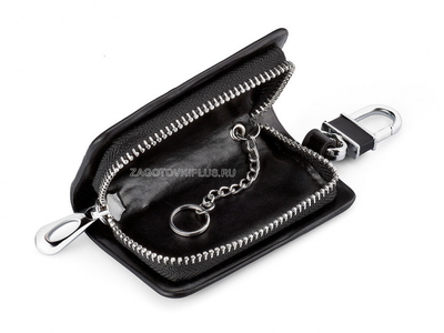 Ключница авто из натуральной гладкой кожи с логотипом CHEVROLET