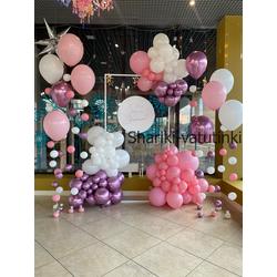 Бенто фотозона для девочки цепочки с пузырями