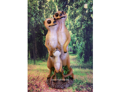 СУРИКАТЫ семья 38*16см  1,1кг  полистоун Россия 1472//012577