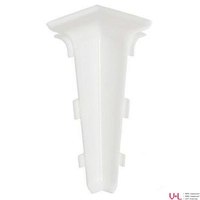 Угол внутренний пластиковый Arbiton Indo 01 Белый, комплект 2 шт