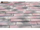 Декоративный облицовочный камень под кирпич Kamastone Царский высокий 2831, белый с серым и розовым с перламутровым отливом