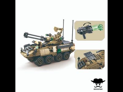 Конструктор SLUBAN M38-B1258 боевая машина Страйкер Stryker