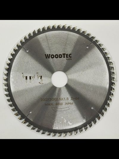 Пила дисковая Ø200 х 30 х 2,5/1,6 Z64 WZ WoodTec, от