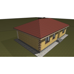 Одноэтажный дом с тремя спальнями 102м² (S102)