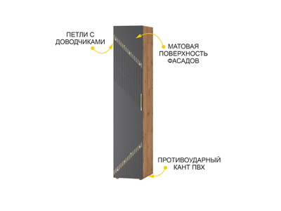 Угловой шкаф в комплекте с зеркалом Монако 902 313