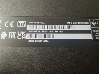 ACER NITRO 5 AN515-55-707X ( 15.6 FHD IPS 144Hz I7-10750H RTX3060(6GB) 8GB 512SSD )