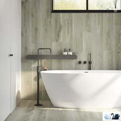 Керамогранит Creto Deniza Молочный 20х120 см мат.