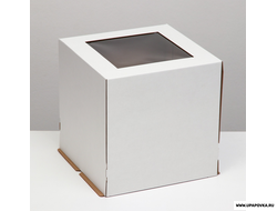 Коробка для торта с окном 30 х 30 х 30 см