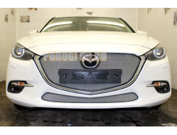 Защита радиатора Mazda 3 2016-2019 chrome низ