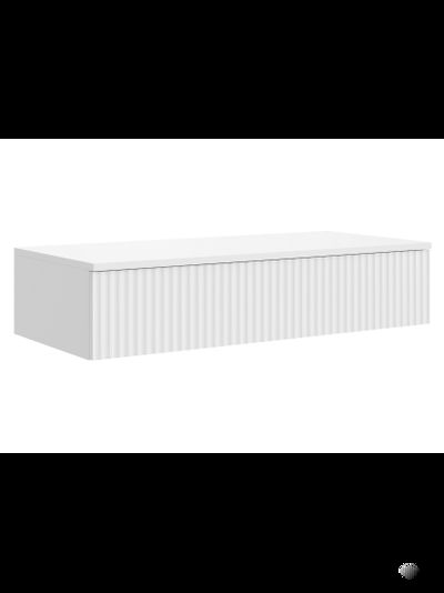 Сканди тумба консольная ТМ-001 (МДФ) Белый/Белый Глянец