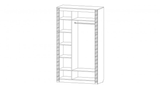 Модульная система Ривьера Шкаф 3-х створчатый. 1269Ш) х 545(Г) х 2200(В)