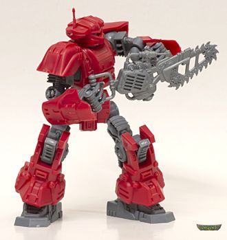 Техноробот "Штурмовик" (ВМ_15), красный+серый полистирол