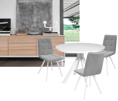 DOMENIC белый/ экстрабелое стекло D.100(+35)