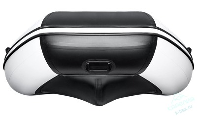 Лодка ПВХ Мастер Лодок Ривьера Максима 3600СК "Комби" Св.Серый / Чёрный