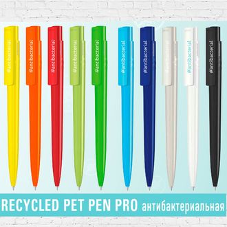 Ручка шариковая UMA Recycled Pet Pen Pro, антибактериальное покрытие, 187979