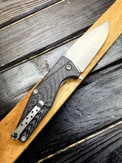 Складной нож URAN R сталь ELMAX, рукоять карбон