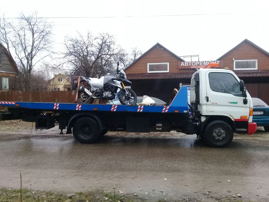 Перевозка мотоциклов в Подольске. Мотоэвакуатор в Подольске.