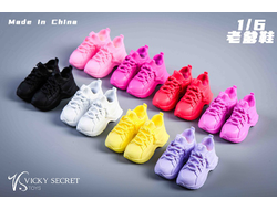Женские кроссовки (черные) 1/6 Street shoes (21XG73A) - VSTOYS