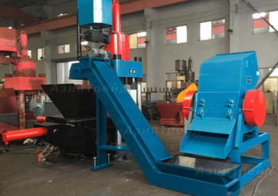 Пресс для брикетирования металлической стружки