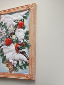 Снегири (панно)