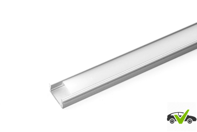 Профиль накладной алюминиевый 2м для светодиодных лент