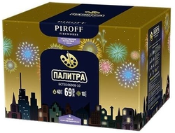 Батарея салютов ПАЛИТРА БСП0106908-10 PIROFF | Neva-Salut.com