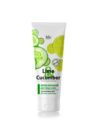 Iris Lime &amp; Cucumber Крем НОЧНОЙ для лица и век увлажняющий для всех типов кожи 75мл