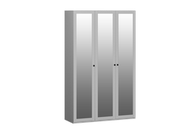 Подростковая ФРЕЯ - Шкаф для одежды 3-х дверный с зеркальными дверями