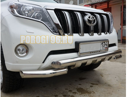 Защита переднего бампера (G) (5 клыков) d76 для Toyota Land Cruiser Prado 150 (2014-2017)